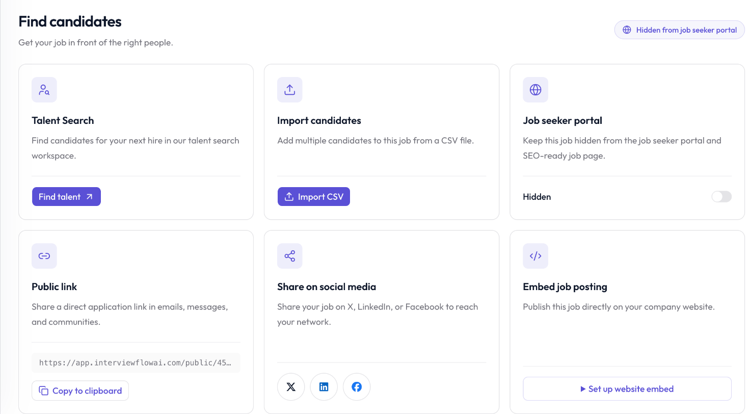 The Find candidates tab.