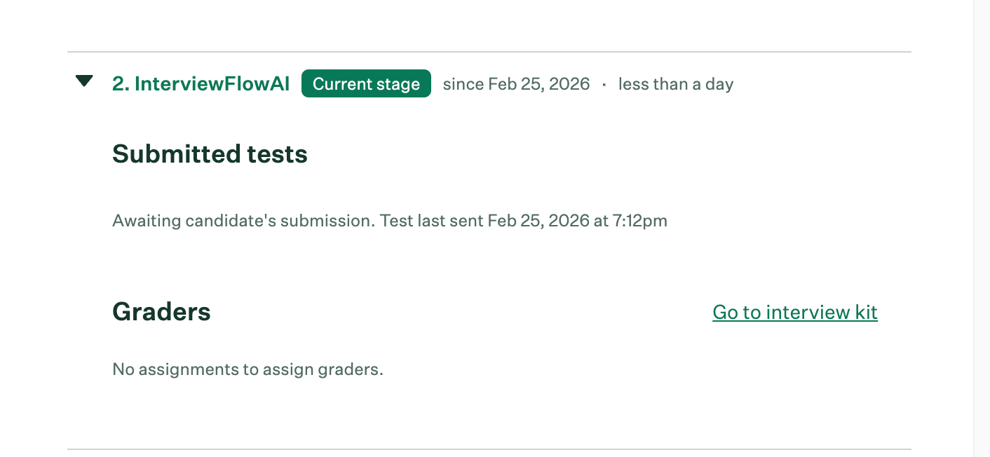 Greenhouse Candidate assessment status